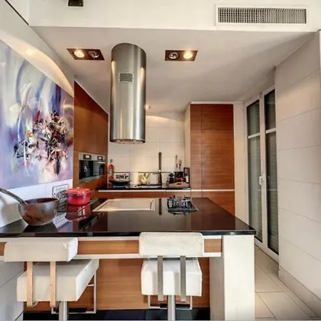Promenade Des Anglais Center Sea And Beach Front Design Flat With Private Garden Nice Extérieur photo