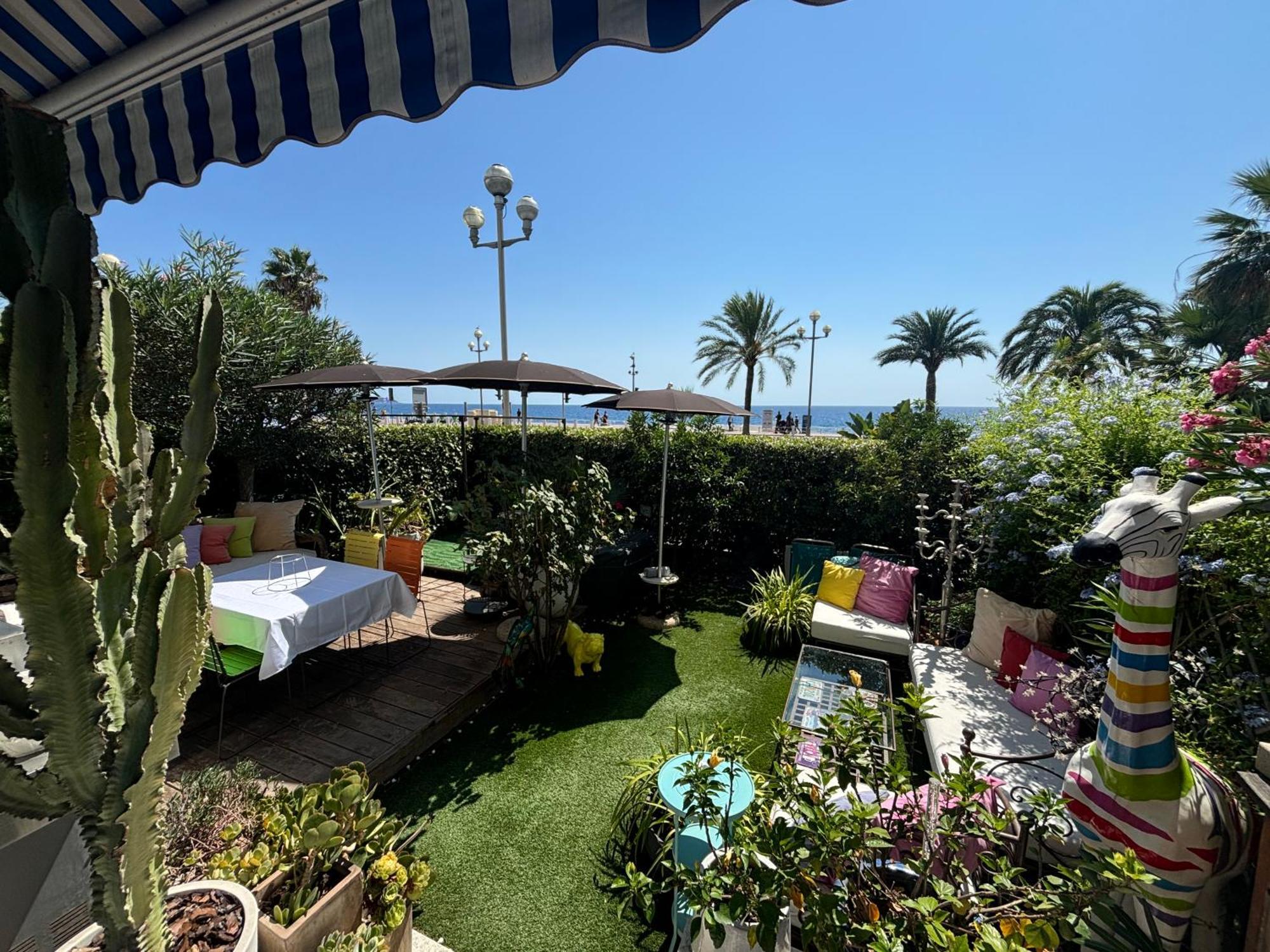 Promenade Des Center Sea And Front Design Flat With Private Garden Apartment *